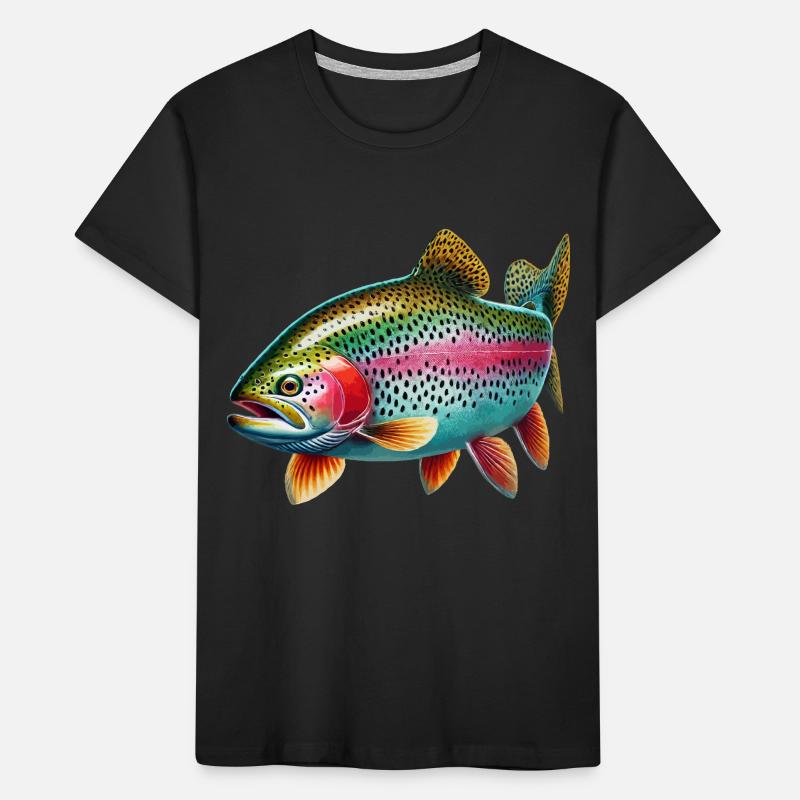 Rainbow trout Kids' Premium Organic T-Shirt