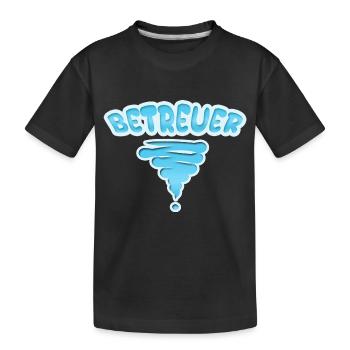 Beruf Betreuer - Kinder Premium Bio T-Shirt - Schwarz - Vorne