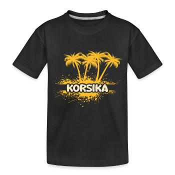 Korsika - Kinder Premium Bio T-Shirt - Schwarz - Vorne