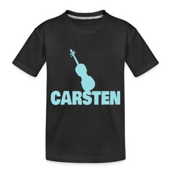 Bratsche Carsten - Kinder Premium Bio T-Shirt - Schwarz - Vorne