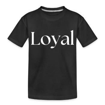 Loyauté loyale - T-shirt bio Premium Enfant - noir - Devant