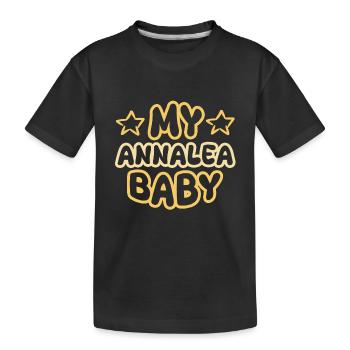 Birth Annalea - Kids' Premium Organic T-Shirt - black - Front