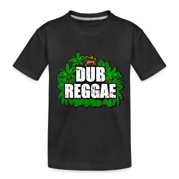 Reggae Dub - Kinder Premium Bio T-Shirt - Schwarz - Vorne