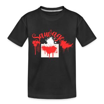SAUVAGE - T-shirt bio Premium Enfant - noir - Devant