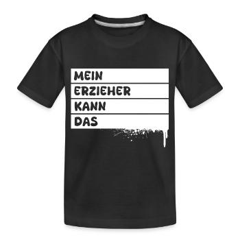 Beruf Erzieher - Kinder Premium Bio T-Shirt - Schwarz - Vorne