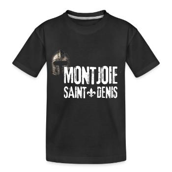 Monjoie Saint Denis Lys Chevalier de France - T-shirt bio Premium Enfant - noir - Devant
