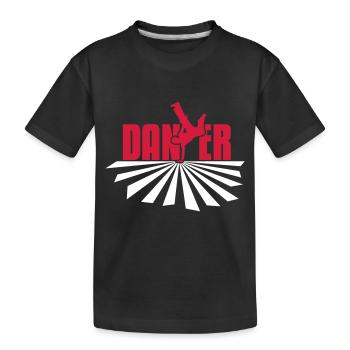 dancer - Kids' Premium Organic T-Shirt - black - Front
