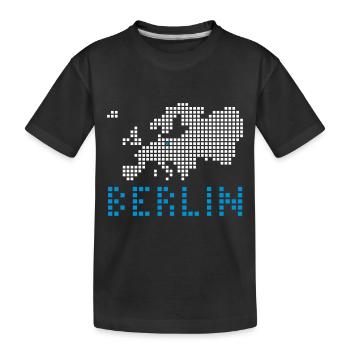 Berlin - Kinder Premium Bio T-Shirt - Schwarz - Vorne