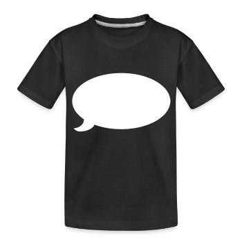 Bulle (blanc) - T-shirt bio Premium Enfant - noir - Devant