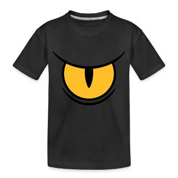 Big Reptile's Eye - Kinder Premium Bio T-Shirt - Schwarz - Vorne