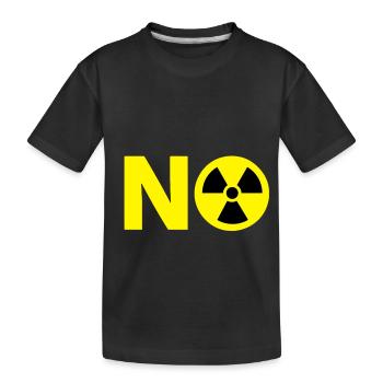 Merci nucléaires n'a pas le pouvoir - T-shirt bio Premium Enfant - noir - Devant
