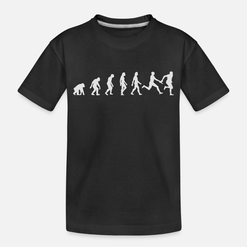 L'évolution de l'athlétisme - T-shirt bio Premium Enfant - noir