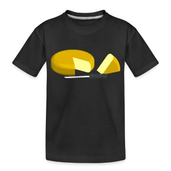 kaese cheese pizza sandwich maus mouse food27 - Kinder Premium Bio T-Shirt - Schwarz - Vorne