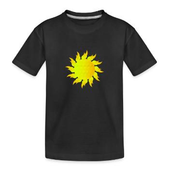 Le soleil - T-shirt bio Premium Enfant - noir - Devant