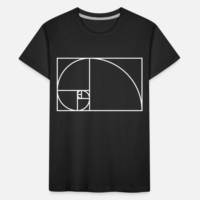 Fibonacci spiral math gift idea nerd Kids' Premium Organic T-Shirt