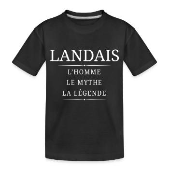 Landais Homme Mythe - T-shirt bio Premium Enfant - noir - Devant