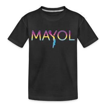MAYOL – Freediving Legend - Kinder Premium Bio T-Shirt - Schwarz - Vorne