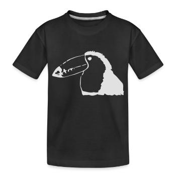 Oiseau toucan - T-shirt bio Premium Enfant - noir - Devant