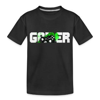 Gamer - Kinder Premium Bio T-Shirt - Schwarz - Vorne