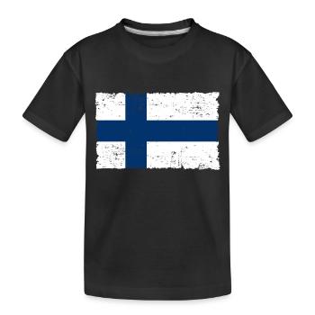 Finlande - T-shirt bio Premium Enfant - noir - Devant