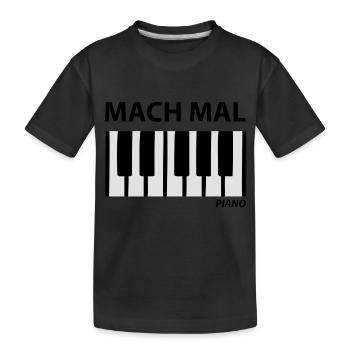 mach mal piano - T-shirt bio Premium Enfant - noir - Devant