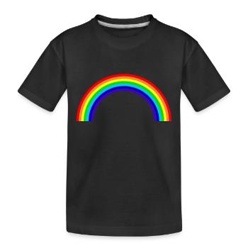 Bogen in Den Himmel - Kinder Premium Bio T-Shirt - Schwarz - Vorne