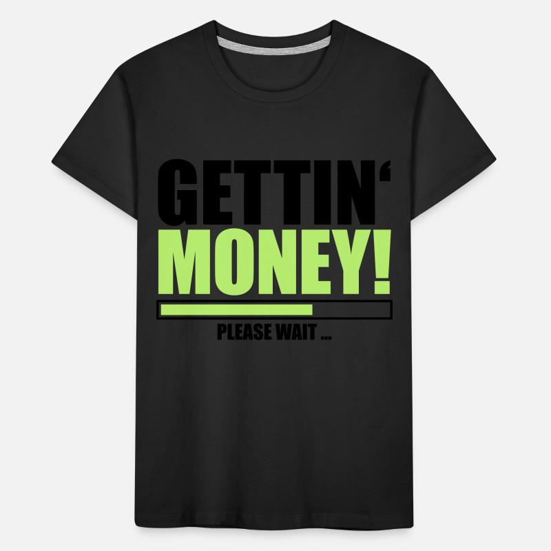 loading please weit lade ladebalken buendel geldsc Kinder Premium Bio T-Shirt