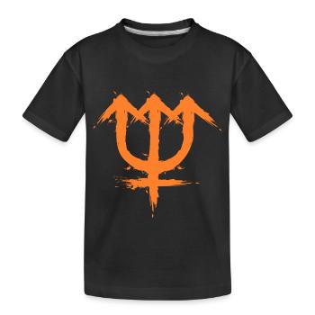Symbole astronomique symbole de la planète Neptune - T-shirt bio Premium Enfant - noir - Devant
