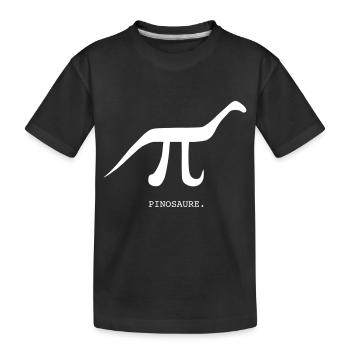 drôle nerd geek, pi day, pi, Pinosaure - T-shirt bio Premium Enfant - noir - Devant