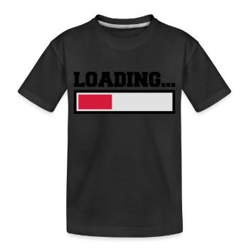 Loading - Kids' Premium Organic T-Shirt - black - Front