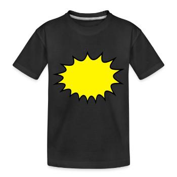 comic cartoon sprechblase denkblase rahmen umrandu - Kinder Premium Bio T-Shirt - Schwarz - Vorne