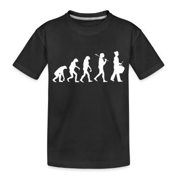 Fanfare de caisse Evolution - T-shirt bio Premium Enfant - noir - Devant