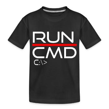 exécuter cmd - T-shirt bio Premium Enfant - noir - Devant