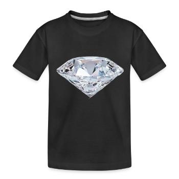 diamant - T-shirt bio Premium Enfant - noir - Devant
