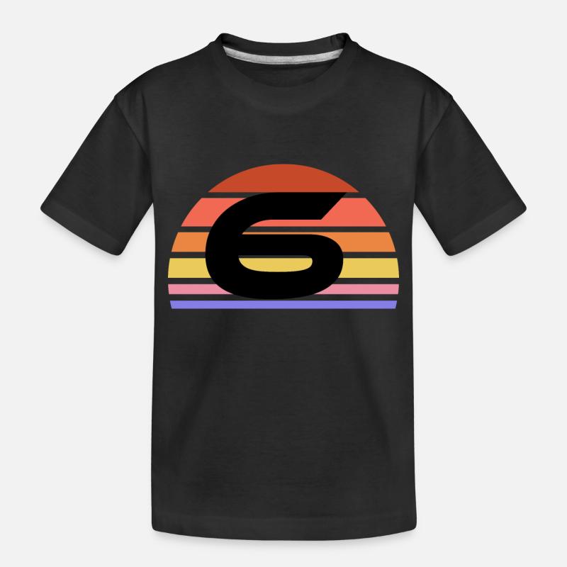 6 - Kinder Premium Bio T-Shirt - Schwarz