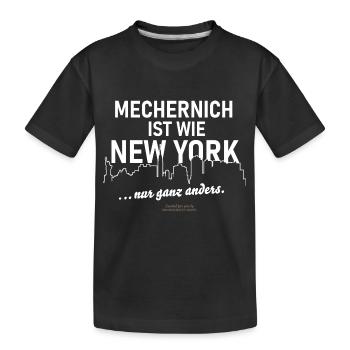 Mechernich - Kinder Premium Bio T-Shirt - Schwarz - Vorne