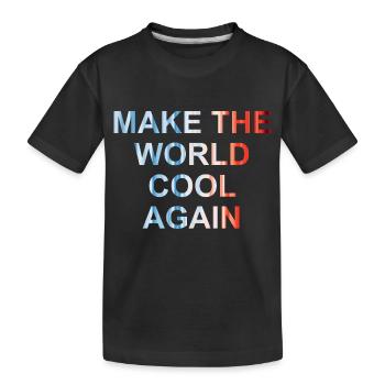 Rendre le monde à nouveau frais - Changement climatique - FFF - T-shirt bio Premium Enfant - noir - Devant