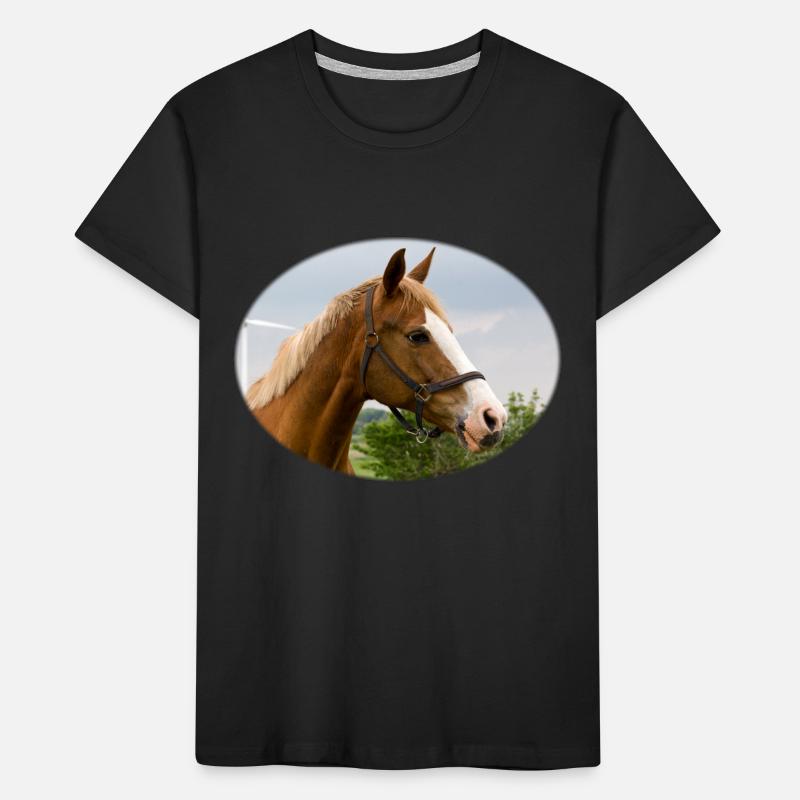 Cheval. Cheval. T-shirt bio Premium Enfant