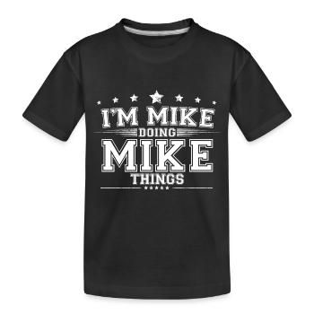Micro - T-shirt bio Premium Enfant - noir - Devant