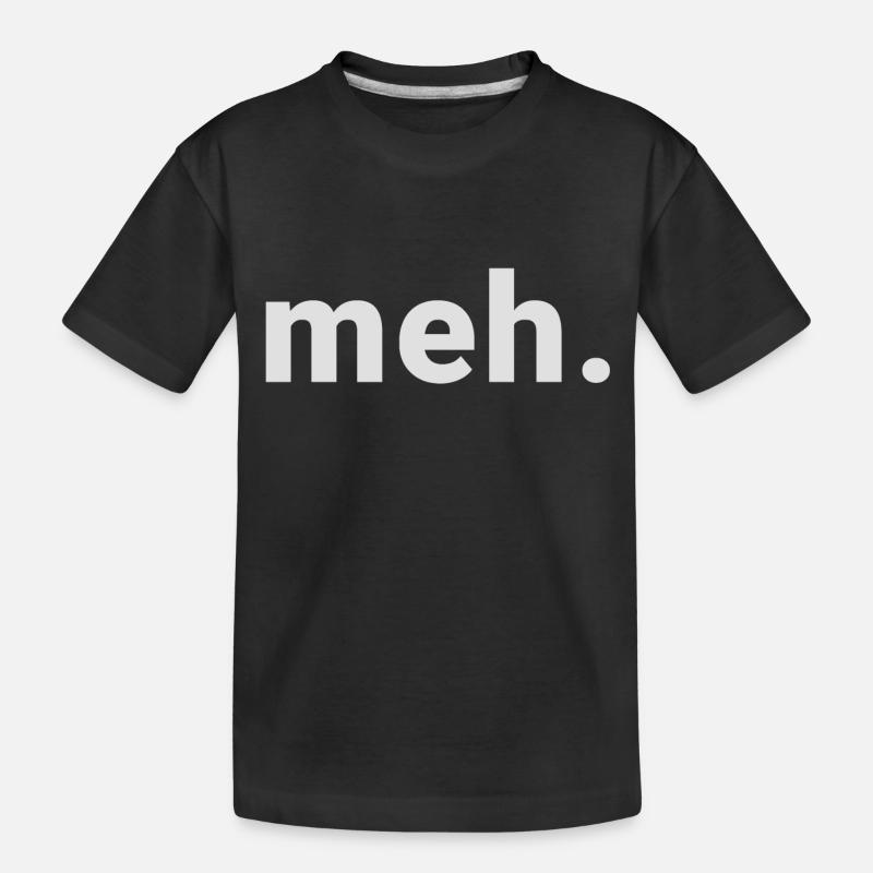 meh. - Kinder Premium Bio T-Shirt - Schwarz