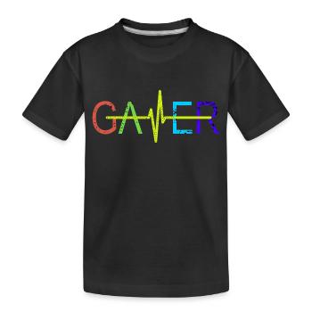 JOUEUR - T-shirt bio Premium Enfant - noir - Devant
