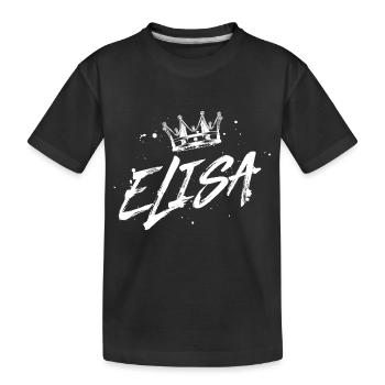 TEST ELISA - T-shirt bio Premium Enfant - noir - Devant