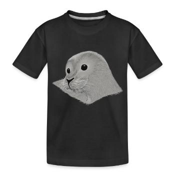 Robben Kleenes - Kinder Premium Bio T-Shirt - Schwarz - Vorne