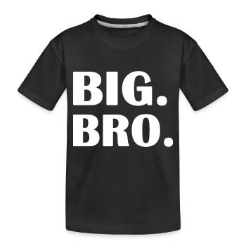 Big bro - Kids' Premium Organic T-Shirt - black - Front