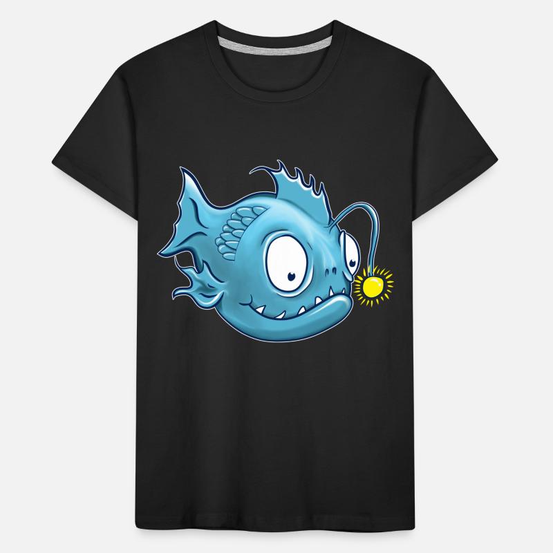 Laternenfisch oder auch Anglerfisch Kinder Premium Bio T-Shirt