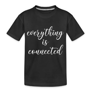 tout est relation de connexion d’amour connecté - T-shirt bio Premium Enfant - noir - Devant