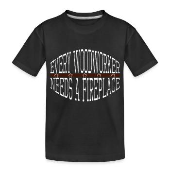 men a carpenters prayer tshirts americas - Kinder Premium Bio T-Shirt - Schwarz - Vorne