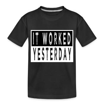 christmas carols computer programming fun - Kids' Premium Organic T-Shirt - black - Front