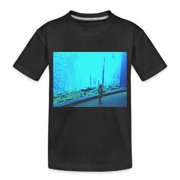 Turquoise - T-shirt bio Premium Enfant - noir - Devant