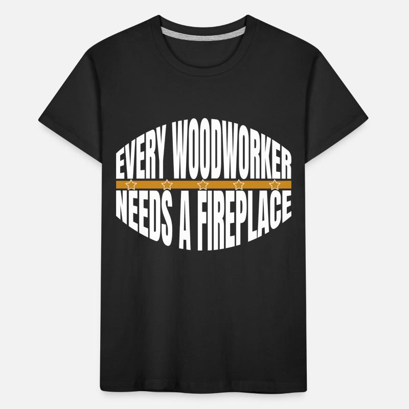 present logging funny woodworking daddesign Kids' Premium Organic T-Shirt